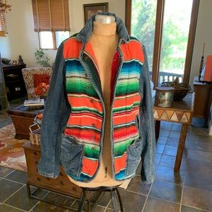 Artisan De Luxe Free People Mexican Blanket Jacket